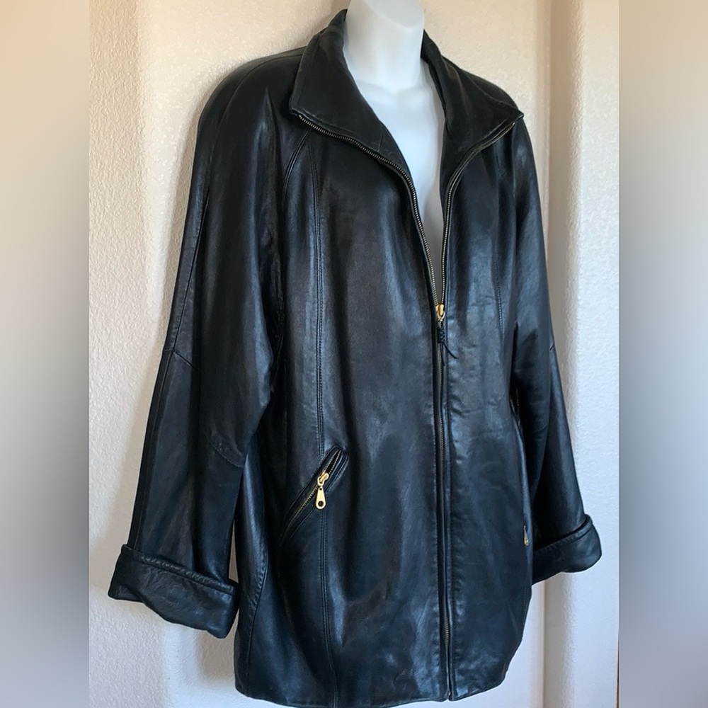 Women's Black Leather Jacket